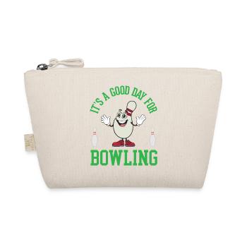 Es ist ein guter Tag zum Bowling - Bio-Täschchen - Natur - Vorne