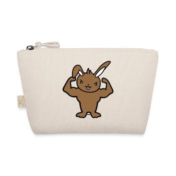 Bunny Bodybuilder Gym Muscles Fort Fitness Biceps - Trousse biologique - nature - Devant