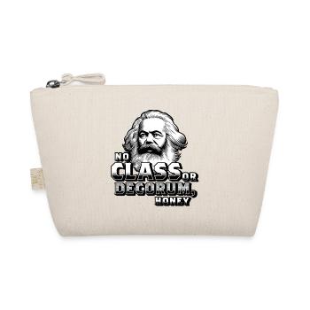 Karl Marx "No Class or Decoru, Honey" Communist - Organic Pouch - nature - Front