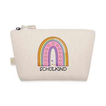 Schulkind Regenbogen - Bio-Täschchen - Natur - Vorne