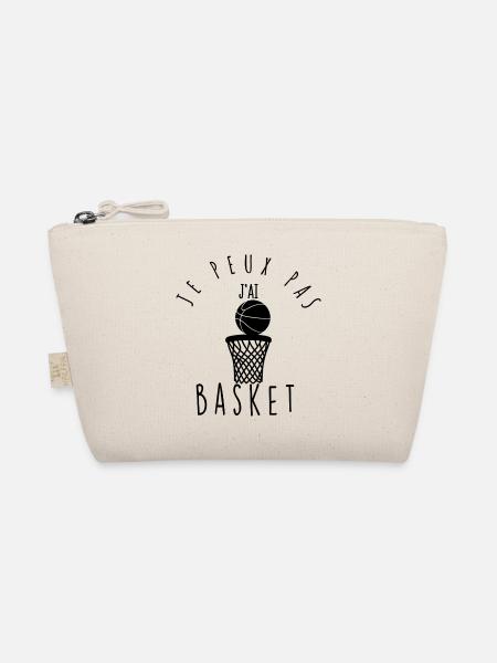 Ich kann nicht, ich habe Basketball. - Bio-Täschchen - Natur - Vorne