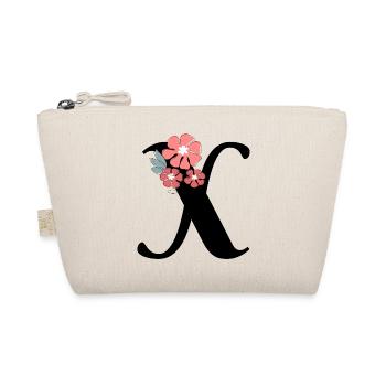 Minimalist Letter x Flowers - Organic Pouch - nature - Front