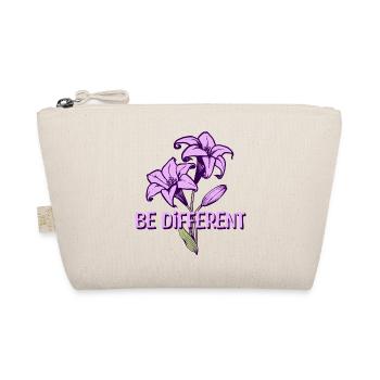 BE DIFFERENT – Purple Lilies Flowers Garden - Organic Pouch - nature - Front