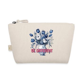 Be Different – Blue Tulips & Positivity - Organic Pouch - nature - Front