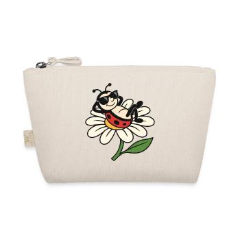 Cool Ladybug on Daisy - Organic Pouch - nature - Front