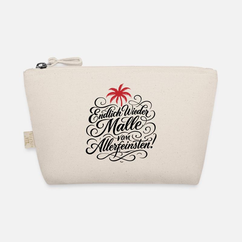 Endlich Malle Spruch Urlaub Bio-Täschchen