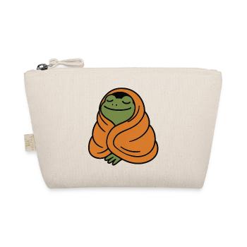 Gemütlicher Frosch - Bio-Täschchen - Natur - Vorne