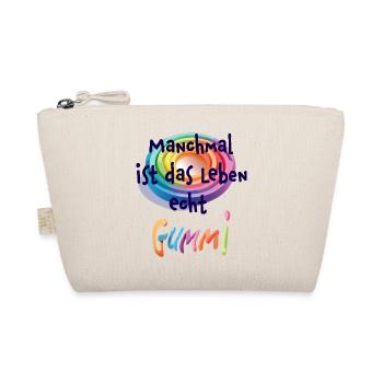 Life is rubber - Organic Pouch - nature - Front