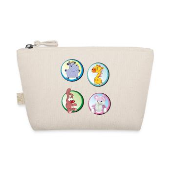 Spielzeug Teddy Hippo Hasi - Bio-Täschchen - Natur - Vorne
