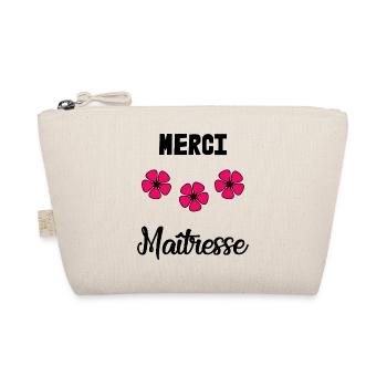 MISTRESS. MASTER. THANK YOU. THANK YOU MISTRESS. GIFT. - Organic Pouch - nature - Front