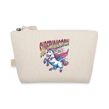 Unicorn Superhero Superpowers Comic - Organic Pouch - nature - Front