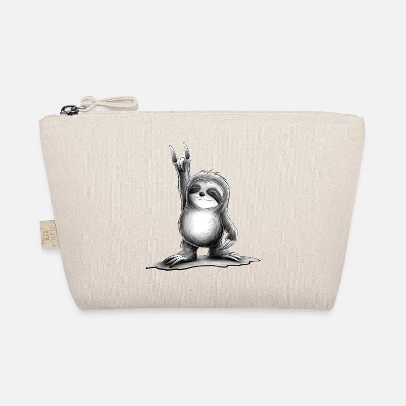 Old School Music Rock On Party Sloth Organic Pouch