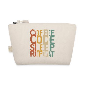 Coffee Code Sleep Repeat – Entwickler Design - Bio-Täschchen - Natur - Vorne