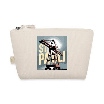 St. Pauli Hamburg Port Harbour Crane Nostalgia - Organic Pouch - nature - Front