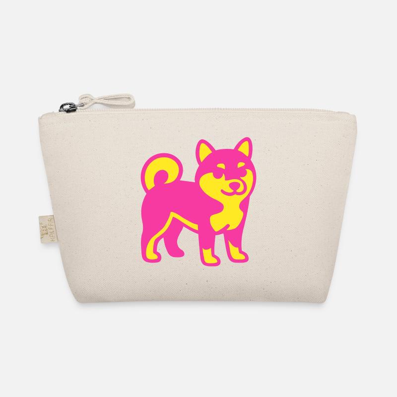 Shiba Dog Pop-Art - Bio-Täschchen - Natur