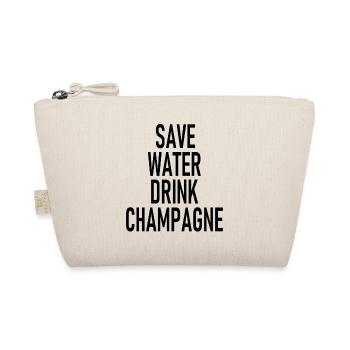 Save Water - Drink Sparkling Wine - Sekt - Bio-Täschchen - Natur - Vorne