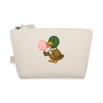 Motif de canard ludique avec barbe à papa - Trousse biologique - nature - Devant