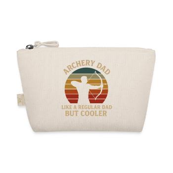 Archery Dad Retro Sunset Design - Organic Pouch - nature - Front