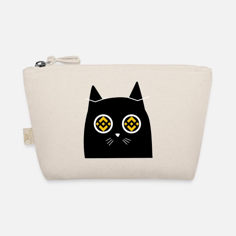 Kryptische Katze Digitale Illustration Bio-Täschchen