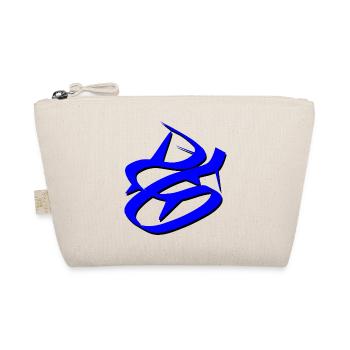 Dynamic Blue Graffiti Design - Organic Pouch - nature - Front
