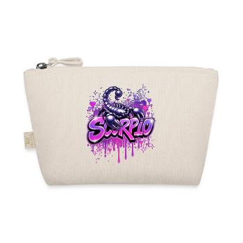 ♏ -Skorpion- Sternzeichen im Graffiti-Stil - Bio-Täschchen - Natur - Vorne