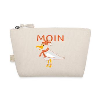 Funny seagull with cap - Organic Pouch - nature - Front
