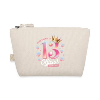 13th birthday teenager gift - Organic Pouch - nature - Front