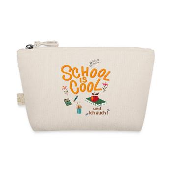 School is Cool Schoolchild - Organic Pouch - nature - Front