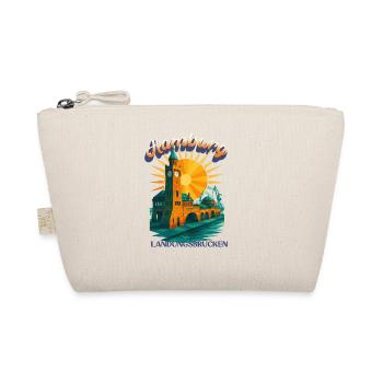 Hamburg Michel Shirt – St. Michaelis Church Retro - Organic Pouch - nature - Front