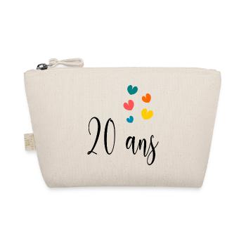 20. 20e ANNIVERSAIRE. ANNIVERSAIRE 20 ANS. 20 ANS. - Trousse biologique - nature - Devant