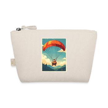 Adventurous Pizza Flight Illustration - Organic Pouch - nature - Front