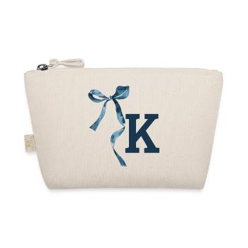 Monogramme k idée cadeau  - Trousse biologique - nature - Devant