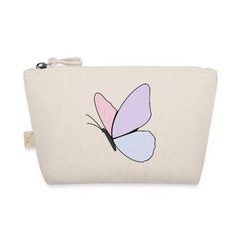 Pastel Butterfly Design - Organic Pouch - nature - Front