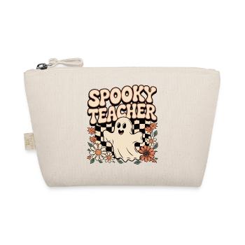 Spooky Teacher Halloween Design - Organic Pouch - nature - Front
