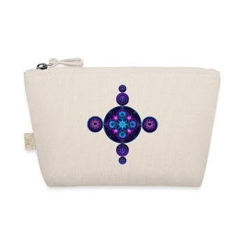 Light product mandala in blue and purple - Organic Pouch - nature - Front