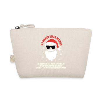 Père Noël élégant avec lunettes de soleil - Trousse biologique - nature - Devant