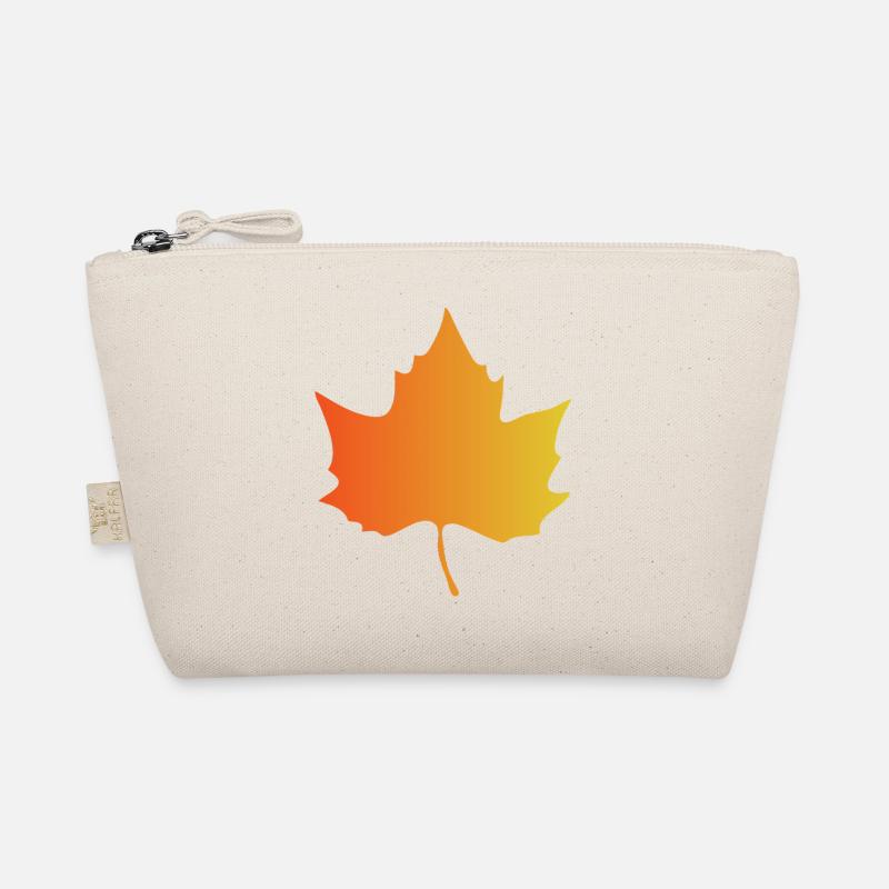 Autumn Gradient Maple Leaf Organic Pouch