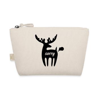 Farting Reindeer - Organic Pouch - nature - Front