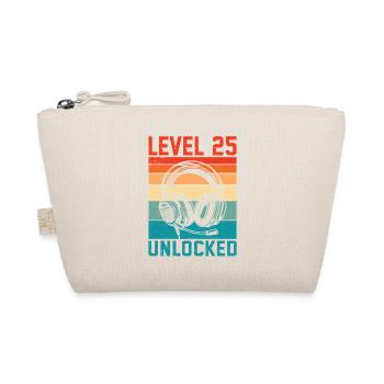 25 Jahre altes Level freigeschaltet - 25th Anniversary Gamer - Bio-Täschchen - Natur - Vorne