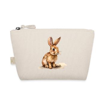 Watercolor bunny in spring light - Organic Pouch - nature - Front