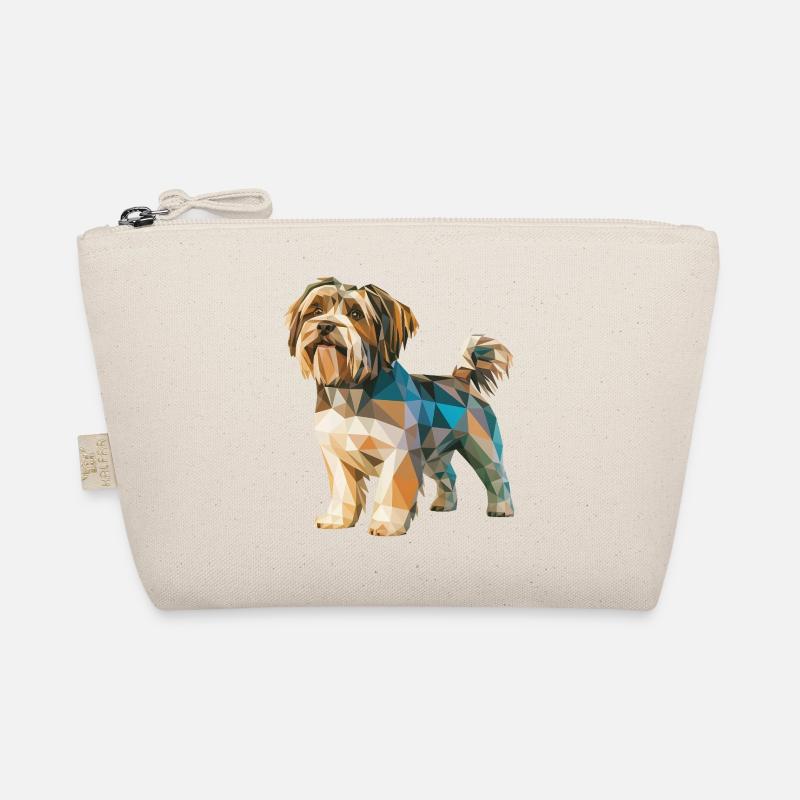 Shih Tzu - Cooles Low-Poly-Logo Bio-Täschchen