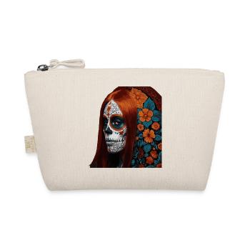Portrait floral crâne en sucre - Trousse biologique - nature - Devant