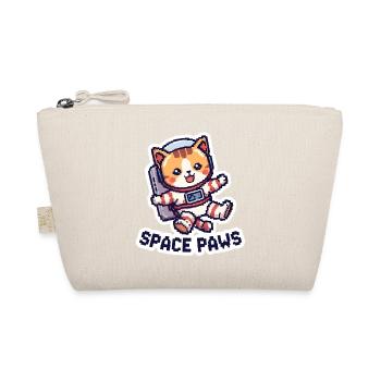Space Paws – Pixel Cat in Space - Bio-Täschchen - Natur - Vorne