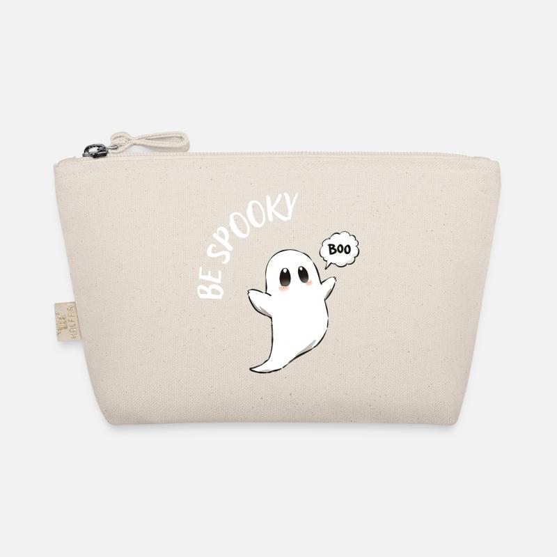 Haunted Ghost Boo Motif Organic Pouch
