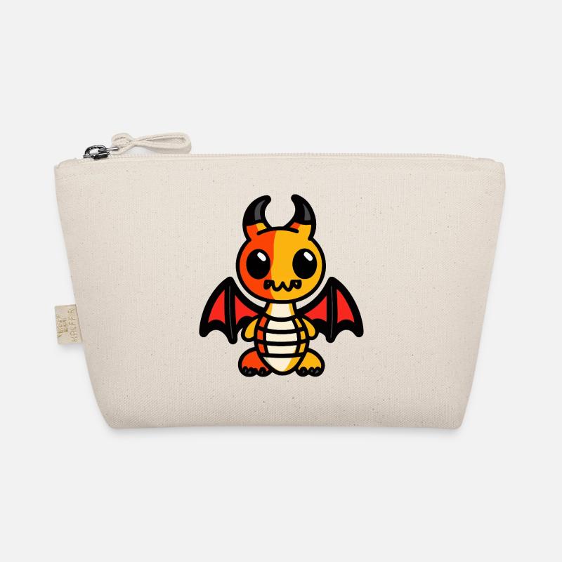 Drache Halloween Zombie - Bio-Täschchen - Natur