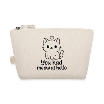 You had meow at hello - Organic Pouch - nature - Front