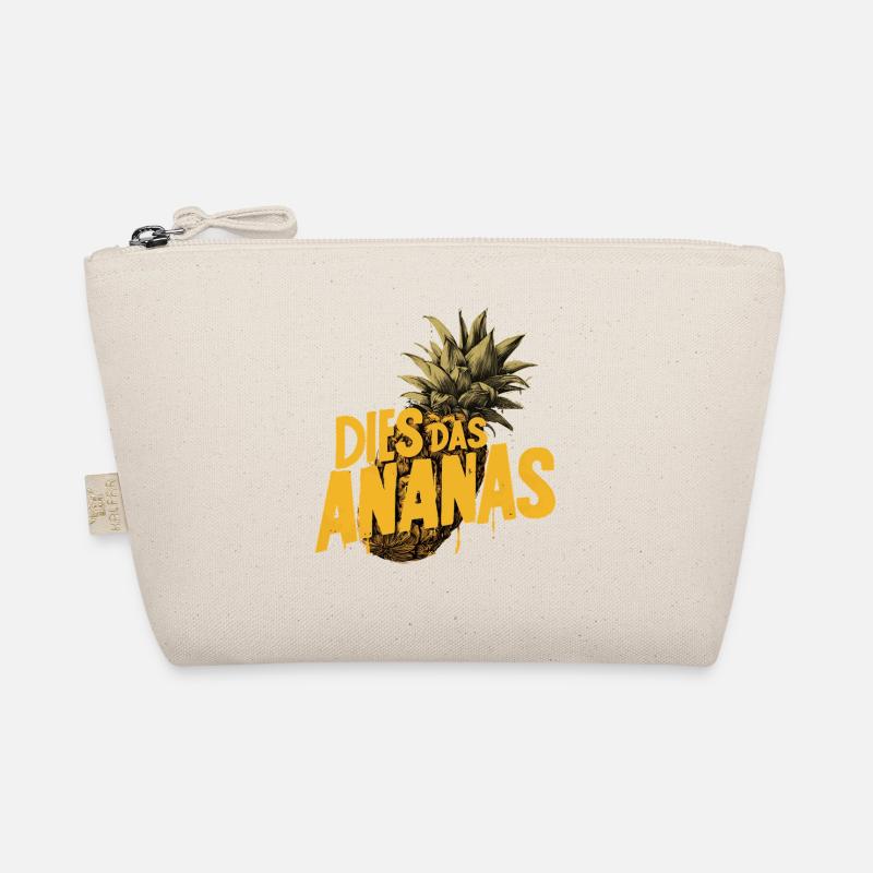 DIES DAS ANANAS – Lustiger Spruch Pineapple  - Bio-Täschchen - Natur