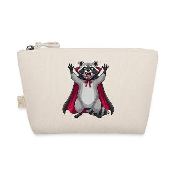 Süßer Halloween Vampir Waschbär Cartoon Monster - Bio-Täschchen - Natur - Vorne