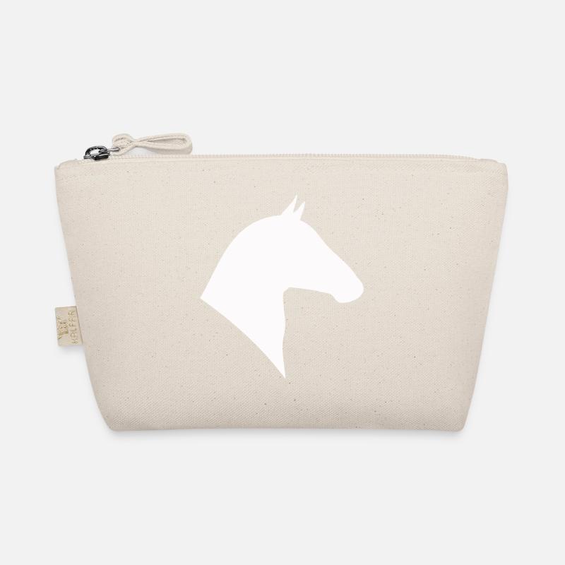 Horse Head Silhouette Organic Pouch