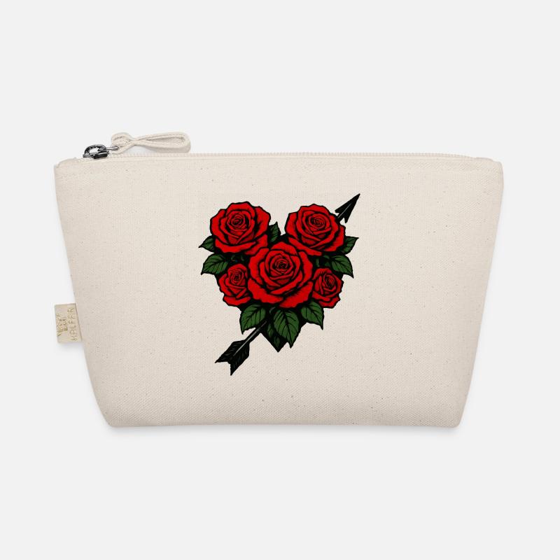 Roses heart love Organic Pouch